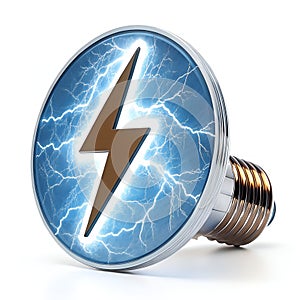 Electricity Icon 3D Rendering Vector Illustration