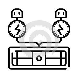 Electricity icon vector