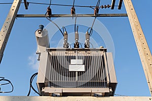 Electricity, Large industrial power transformer for high voltage substation