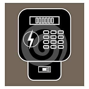 Electricity meter icon