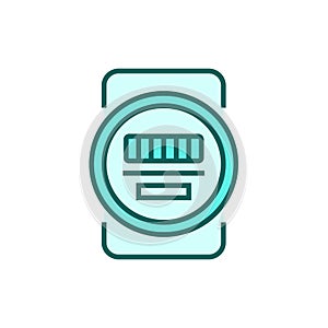 Electricity meter icon. Communal payments vector illustration.