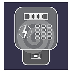 Electricity meter icon