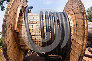 Electricity New Power Cable Drum Roll