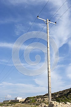 Electricity pillar