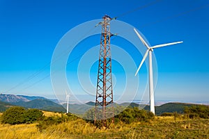 Electricity pole and wind