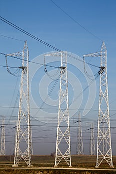 Electricity poles