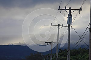 Electricity poles