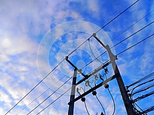 electricity post photo