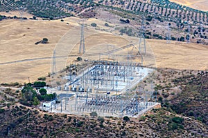Electricity power distribution station
