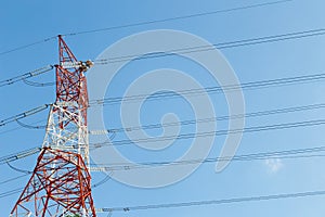 Electricity power line pylon