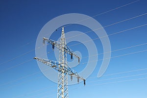 Electricity power lines in Baden Wuerttemberg, Germany