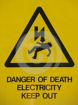 Electricity power sign photo