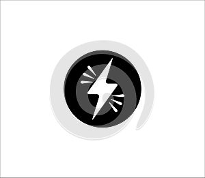 electricity power symbol or icon vector design, high voltage electric shock danger sign illustration