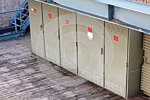 Electricity power transformer substation boxes