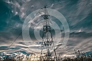 Electricity pylon .