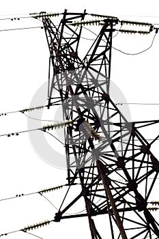 Electricity pylon, isolated