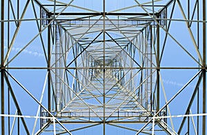 Electricity pylon in perspective