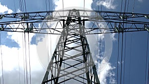 Electricity pylon - Power Lines - Time-lapse