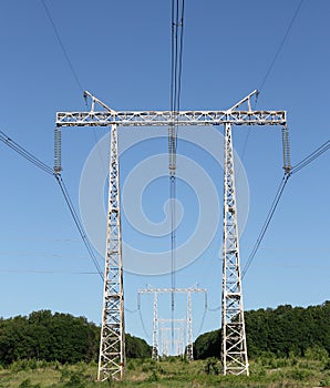 Electricity pylon power pole high voltage