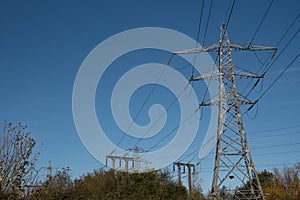 Electricity pylons