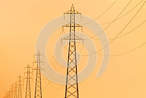 Electricity pylons