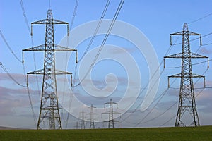 Electricity Pylons. photo