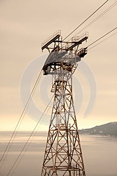 Electricity pylons