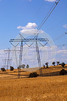 Electricity pylons