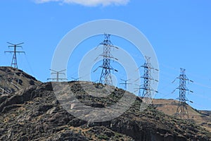 Electricity pylons