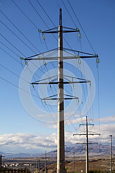 Electricity pylons