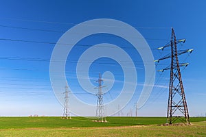 Electricity pylons