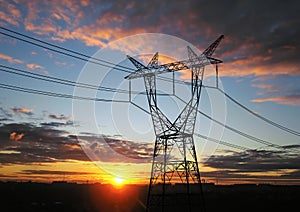 Electricity pylons