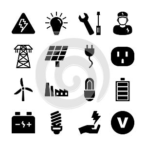 Electricity solid icon