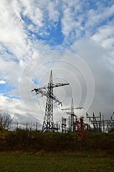 electricity station transformer substation energy distribution high Voltage