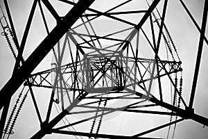 High-voltage support of 330 kV transmission line
