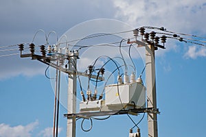 Electricity transformer photo