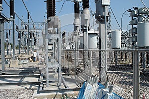 Electricity transmission line high voltage equipment power distribution system.