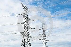 Electricity Transmission Line or Pylon, High voltage power to tr