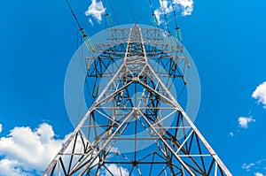 Electricity transmission tower power supply pylon