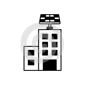 Electricity via Solar Vector Icon which can easily modify or edit.