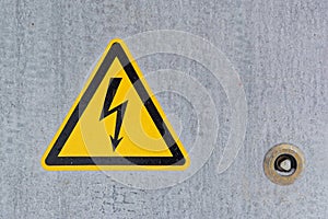 Electricity warning sign