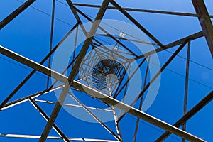 Electricity wire and pylon