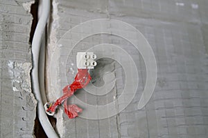 electrics - high voltage wiring of a cable shaft