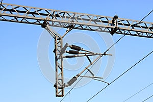 Electrification railway contact net steel column