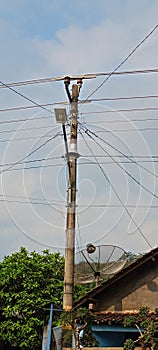 electrified concrete on the street