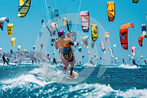 Electrifying Urban Kiteboarding Showdown