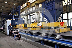 Electro lifting magnets for attracting and lifting steel plate,