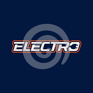 Electro logo design. Electric plug energy logotype. Vector emblem