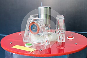 Electrochemistry machine on white background.