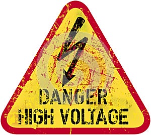 Electrocution warning sign